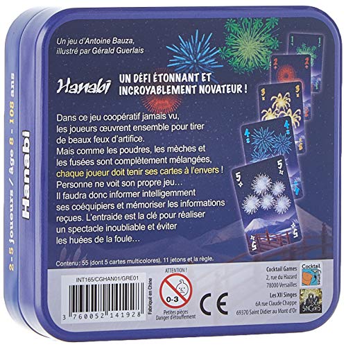 Asmodee - Cghan01 - Hanabi , color/modelo surtido