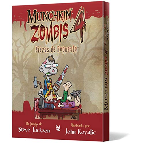 Edge Entertainment- Munchkin Zombis 4: Piezas de Repuesto - Español, Color (EESJMZ04)