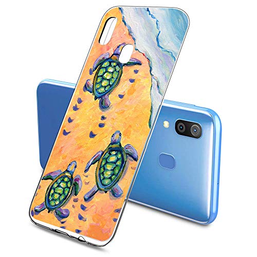 Funda Transparente Compatible para Galaxy A8 Plus 2018,Carcasa Suave Silicona TPU Gel Dibujos Animal Ultra Fina Anti Choques y Anti Arañazos Clear Bumper Case Cover para Galaxy A8 Plus 2018,A14