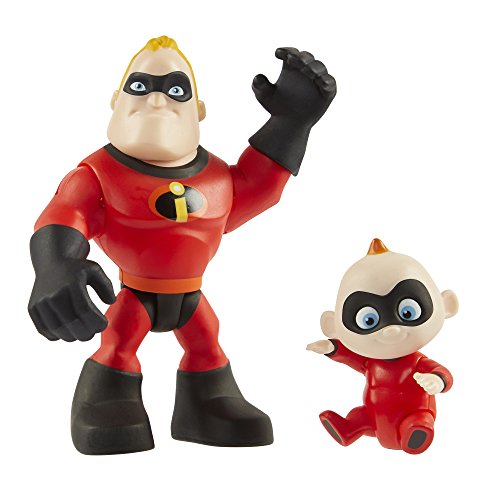 Incredibles 2 Disney 2 – 3 Pulgadas Precool 2-Pack Mr Incredible y Jack Pre Cool Figura