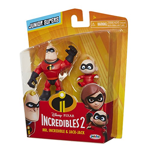Incredibles 2 Disney 2 – 3 Pulgadas Precool 2-Pack Mr Incredible y Jack Pre Cool Figura