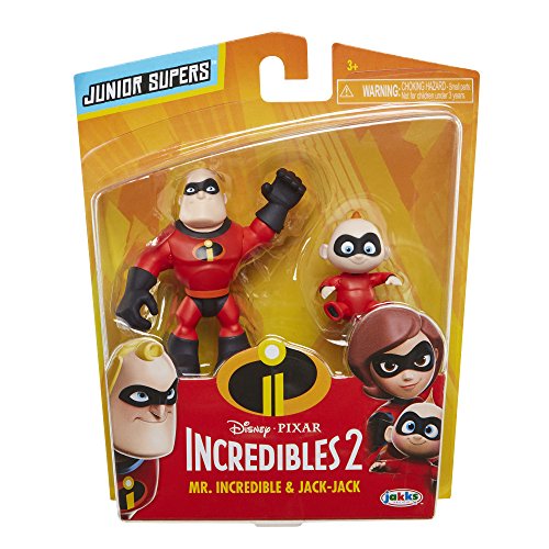 Incredibles 2 Disney 2 – 3 Pulgadas Precool 2-Pack Mr Incredible y Jack Pre Cool Figura