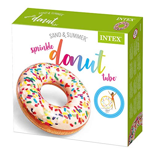 Intex 56263NP - Rueda hinchable Donut de colores 114 cm diámetro