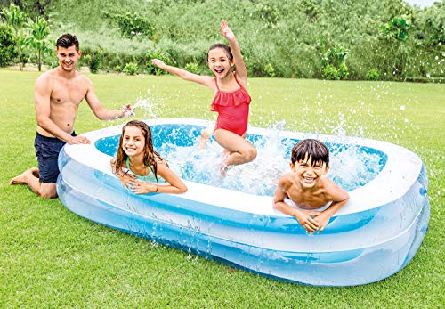 Intex 56483NP - Piscina hinchable rectangular 262 x 175 x 56 cm, 770 litros (Colores surtidos), 1 unidad