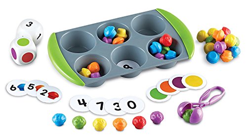 Learning Resources- Set de Actividades de matemáticas Mini Muffin Match Up, Color (LER5556)