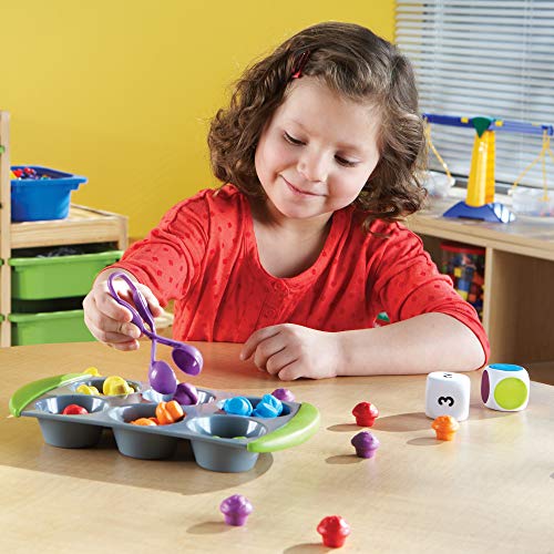 Learning Resources- Set de Actividades de matemáticas Mini Muffin Match Up, Color (LER5556)