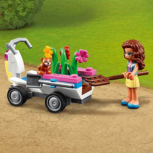 LEGO Friends - Huerto de Flores de Olivia, Juguete de muñecas para niñas y niños de 6 años o más, incluye Kart de juguete y muñeca de Olivia y Zobo el robot (41425)