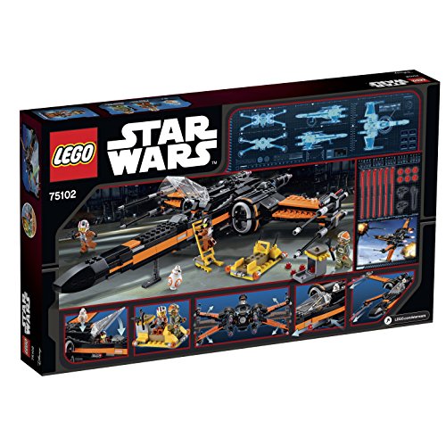 LEGO Star Wars - Poe's X-Wing Fighter, Juguete de Construcción de Nave Espacial de la Saga de la Guerra de las Galaxias (75102)