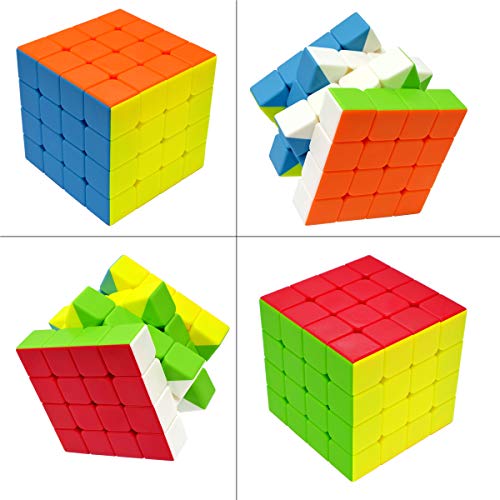 Maomaoyu Cubo Magico 4x4 4x4x4 Original Puzzle Cubo de la Velocidad Niños Juguetes Educativos, Stickerless