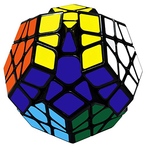 Maomaoyu Megaminx 3x5 Dodecaedro Speed Cube Cubo Magico（Negro）