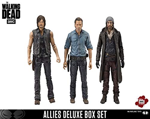 McFarlane Toys The Walking Dead Allies Figura de Acción de Conjunto de Caja de Lujo (3 Piezas), 5"