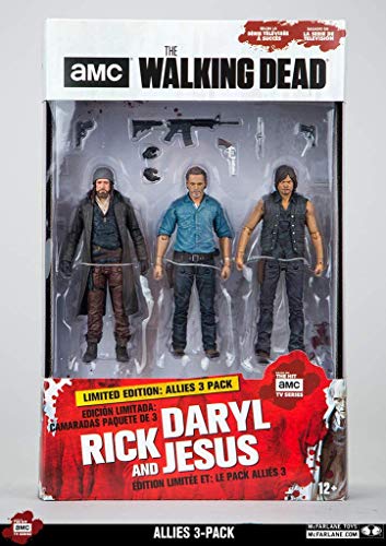 McFarlane Toys The Walking Dead Allies Figura de Acción de Conjunto de Caja de Lujo (3 Piezas), 5"