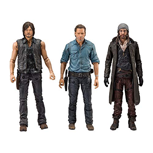 McFarlane Toys The Walking Dead Allies Figura de Acción de Conjunto de Caja de Lujo (3 Piezas), 5"