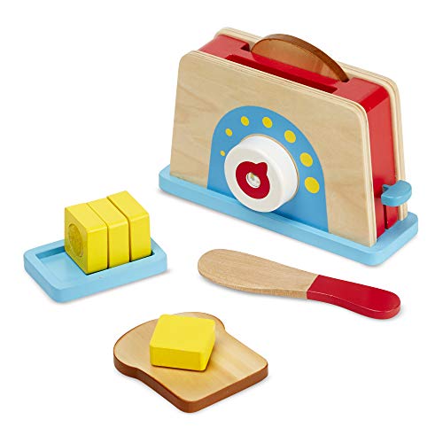 Melissa & Doug Toast Bread & Butter Toaster Set, Multicolor (19344)