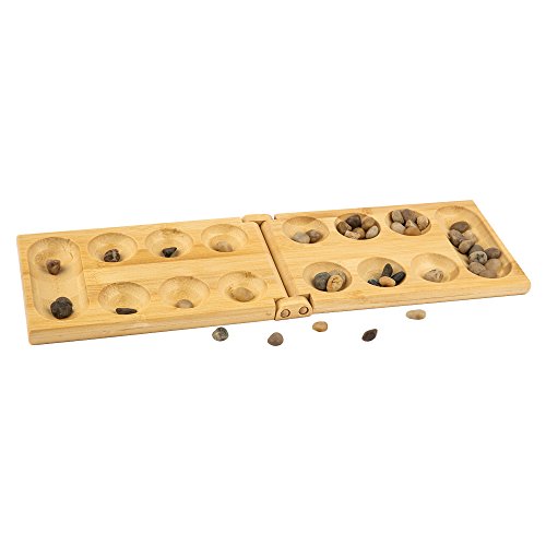 pandoo Bamboo Mancala - strategy board game - perfect for travel or holidays