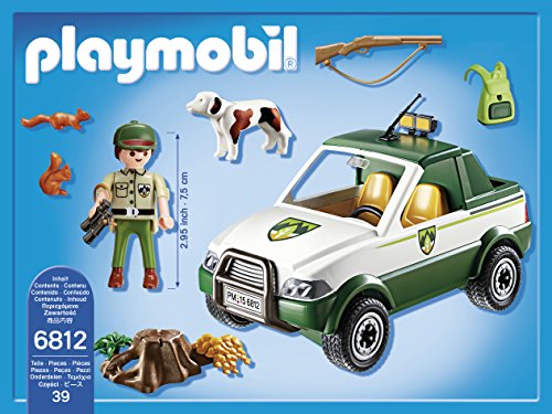 Playmobil Vida en el Bosque - Country Guardabosque con Pick up Modelismo y maquetas, Color Multicolor (Playmobil 6812)