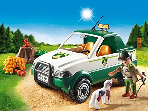 Playmobil Vida en el Bosque - Country Guardabosque con Pick up Modelismo y maquetas, Color Multicolor (Playmobil 6812)