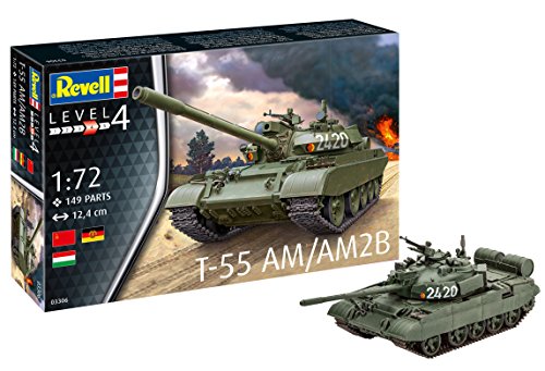 Revell Tanque de Batalla soviético T55 AM2B, Kit Modelo, Escala 1:72 (03306)