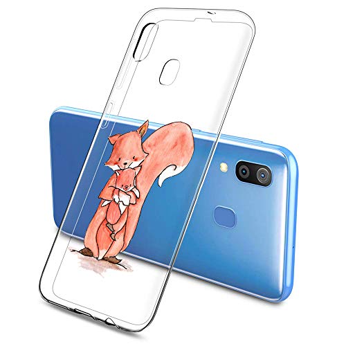 Suhctup Funda Compatible con Samsung Galaxy S10+ Plus,Transparente Carcasa con Dibujos Animados TPU Silicona Protectora de Golpes Anti Choques Slim Case Cover Bumper para Galaxy S10+ Plus(18)