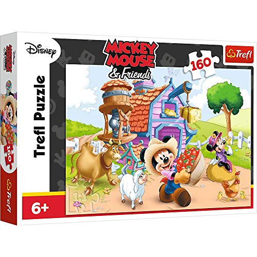 TREFL 15337 "Mickey el Granjero Rompecabezas (160 Piezas)