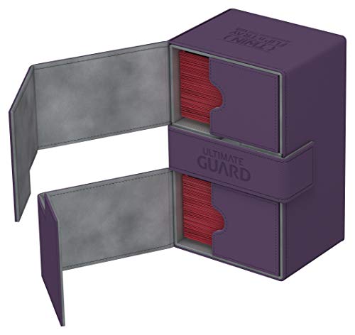 Ultimate Guard Caja de Cartas Twin Flip’n’Tray XenoSkin™ para 160 Cartas (tamaño estándar), Color Violeta, de la Marca