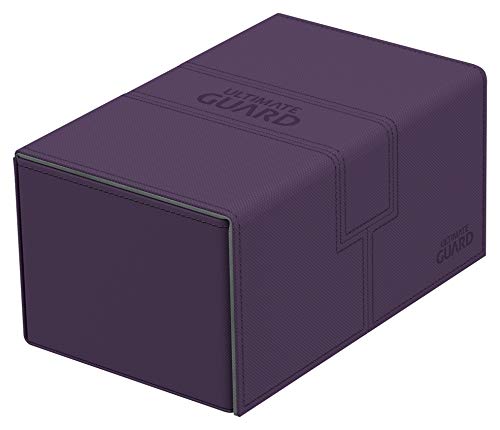 Ultimate Guard Caja de Cartas Twin Flip’n’Tray XenoSkin™ para 160 Cartas (tamaño estándar), Color Violeta, de la Marca