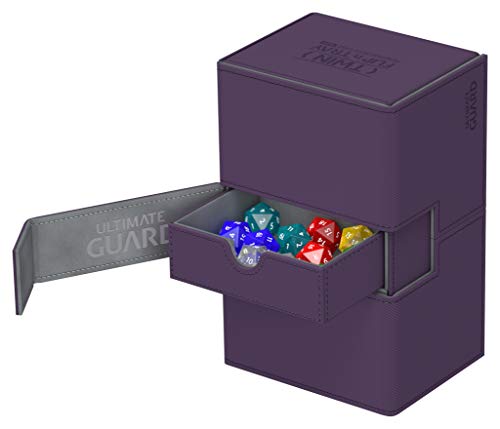 Ultimate Guard Caja de Cartas Twin Flip’n’Tray XenoSkin™ para 160 Cartas (tamaño estándar), Color Violeta, de la Marca