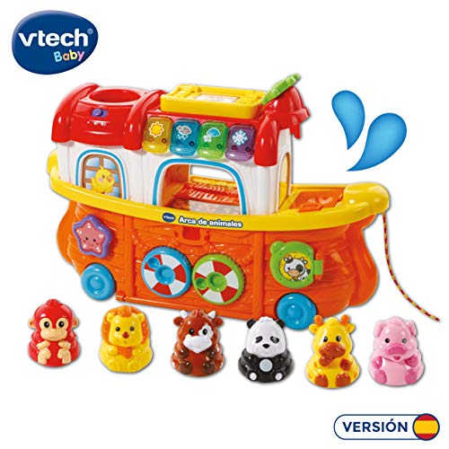 VTech- TutTut Animals Arca de Animales Juguete interactivo con luz y voz que enseña el clima, colores e incluye más de 50 melodías, canciones y frases (3480-504522) , color/modelo surtido