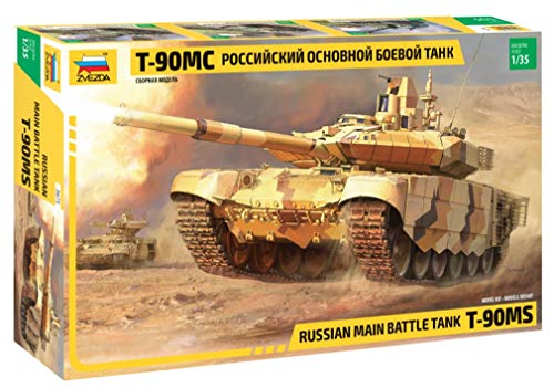 Zvezda 3675 500783675-1:35 - Maqueta de Tanque de Batalla Rusa (construcción de maquetas, construcción de Modelos, aficiones, Manualidades, Kit de construcción de plástico, sin lacar)