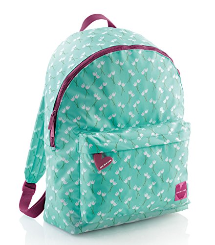 Agatha Ruiz de la Prada-16858 Mochila Grande, Tulipanes, Color Azul, 42 cm (Miquel-Rius 16858)