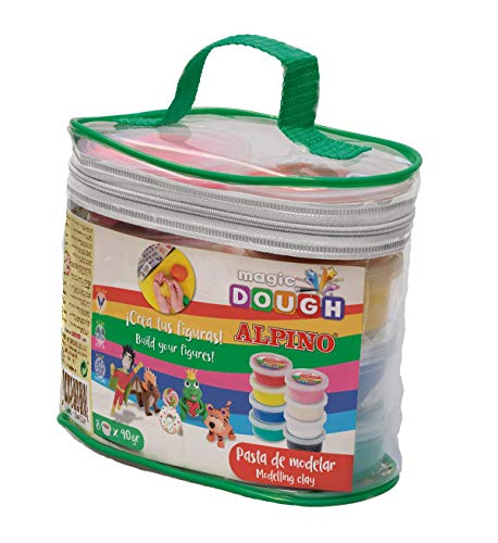 Alpino - Kit de Modelado Magic Dough 8 x 40 gr