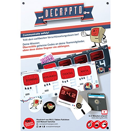 Asmodee Decrypto Deducción Niños y Adultos - Juego de Tablero (Deducción, Niños y Adultos, 30 min, 12 año(s))