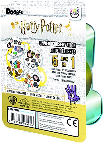 Asmodee Dobble Harry Potter, DOBHP02FR, Jeu D'ambiance