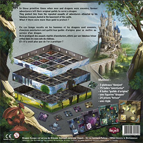 Asmodee- Dragon Keeper-The Dungeon, ILO015DK