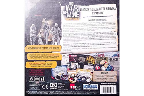 Asmodee- This War of Mine expansión Cuentos de la Ciudad de Rovina Juego de Mesa en Italiano Pendragon Games Studio, Color, 0497