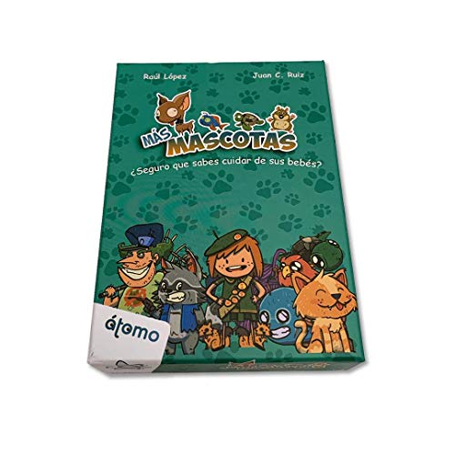 Átomo Games Más Mascotas. Juego de Cartas. Expansión Mascotas