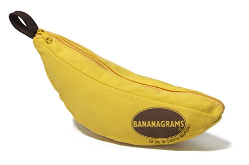 BANANAGRAMS – Juego de reflexión, 91097, Color Amarillo (versión Francesa)