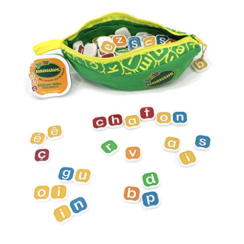 Bananagrams – Mon Premier Juego de letras, 91098, verde (Versión francesa)