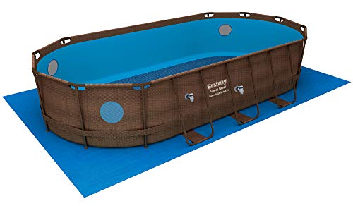 BESTWAY 56671 - Piscina Desmontable Tubular Power Steel 488x244x122 cm Depuradora de arena de 3.028 litros/hora