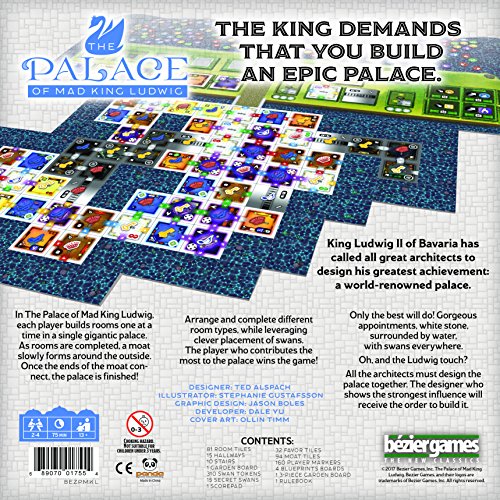 Bezier Games BEZ00025 Palace of Mad King Ludwig - Juego de Mesa [Importado de Alemania]