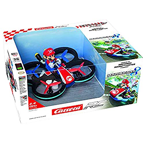 Carrera- RC 2,4GHz Mini Mario Helicóptero, Multicolor (370503024)