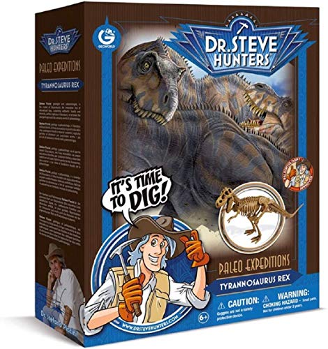 Cazadores Dr. Steve CL1500K - Paleo Expedición Kit Dino Dig: Modelo Tyrannosaurus Rex