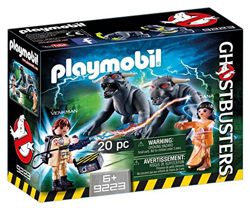 CAZAFANTASMAS-Venkman y Terror Dogs Playset de Figuras de Juguete, Multicolor, 7,2 x 14,2 x 18,7 cm Playmobil 9223