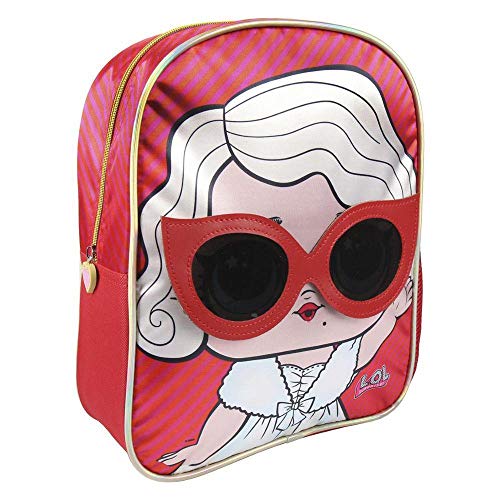 Cerdá Personaje LOL Mochila Infantil, 31 cm, Rojo