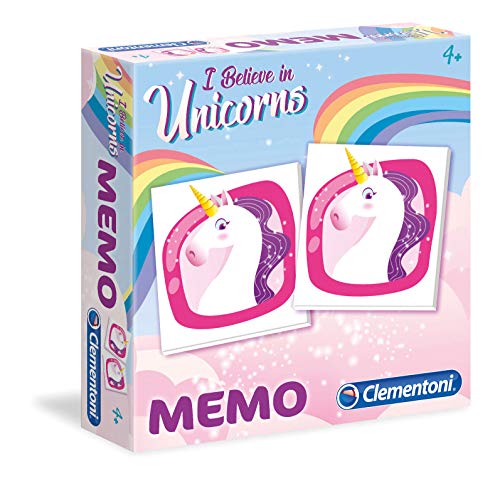 Clementoni- Memo Unicornios, Multicolor (18031)