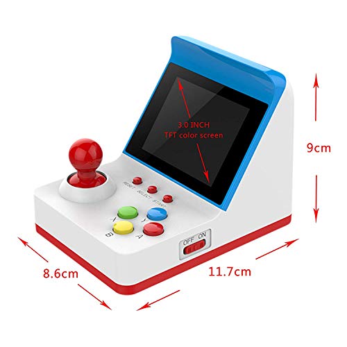 CXYP Mini Recreativa Arcade,3 Pulgadas 360 Juegos Consola de Juegos Portátil Retro Mini Arcade de Juegos portátil Retro Consola para Regalo de niños