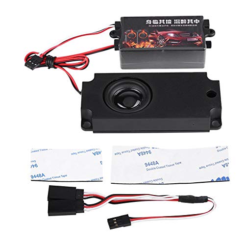 Dilwe Simulador de Sonido del Motor del Coche RC, M¨®dulo de Control Remoto del Motor de Sonido del Coche con 1 Parlante para 1/10 Veh¨ªculo Modelo(One Speaker)