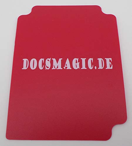 docsmagic.de 8 x Deck Box Red + Card Divider - Caja Roja - PKM - YGO - MTG