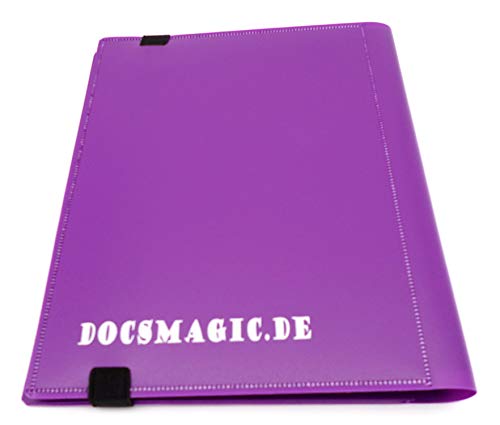 docsmagic.de Pro-Player 4-Pocket Album Purple - 160 Card Binder - MTG - PKM - YGO - Álbum para Tarjetas púrpura