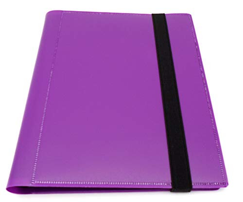 docsmagic.de Pro-Player 4-Pocket Album Purple - 160 Card Binder - MTG - PKM - YGO - Álbum para Tarjetas púrpura